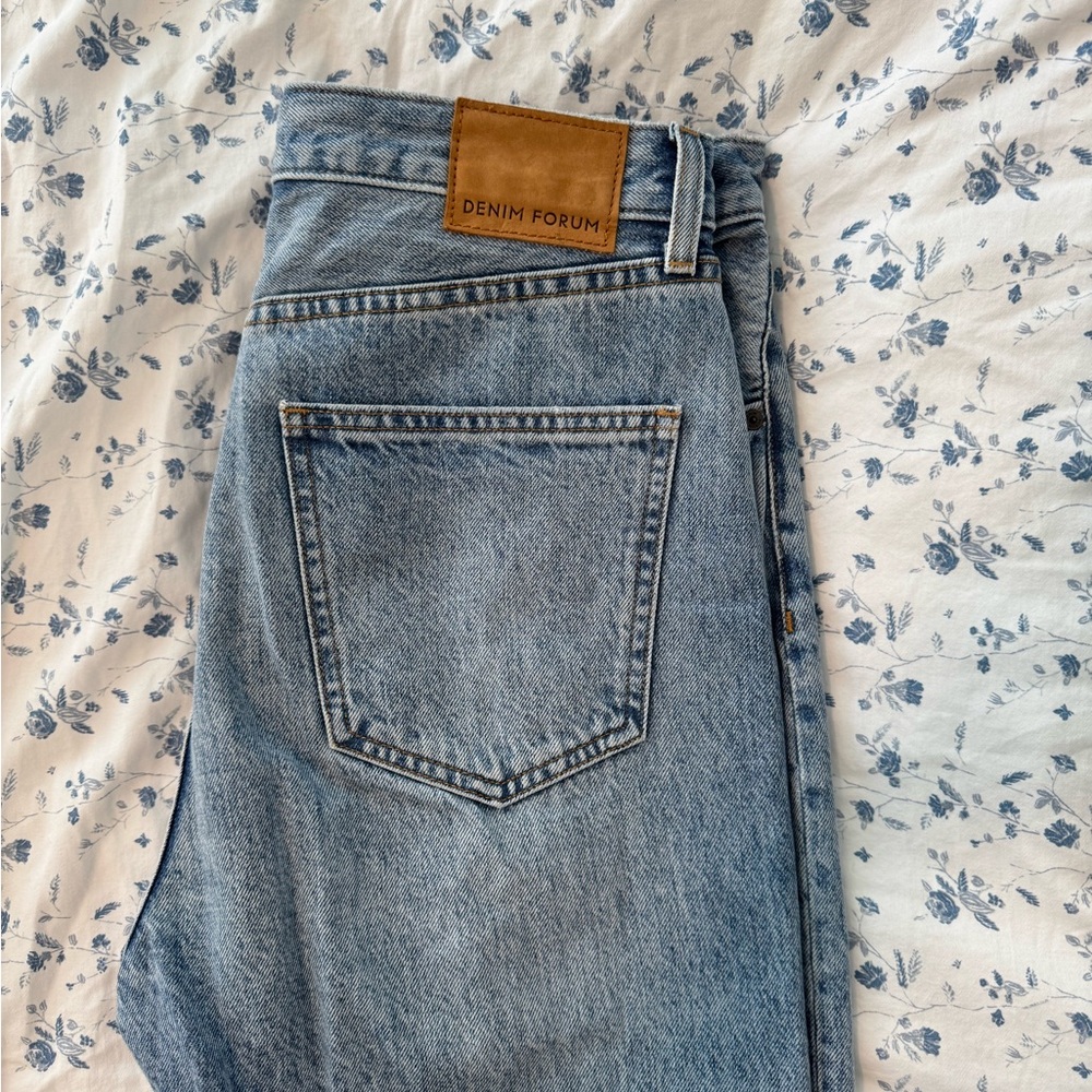 Denim Forum Light Blue High-Rise Jeans